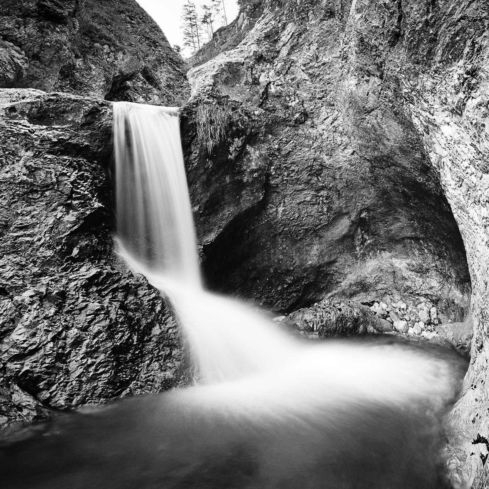 Mountain Stream, Waterfall, black and white photograph, limited edition print For Sale 3