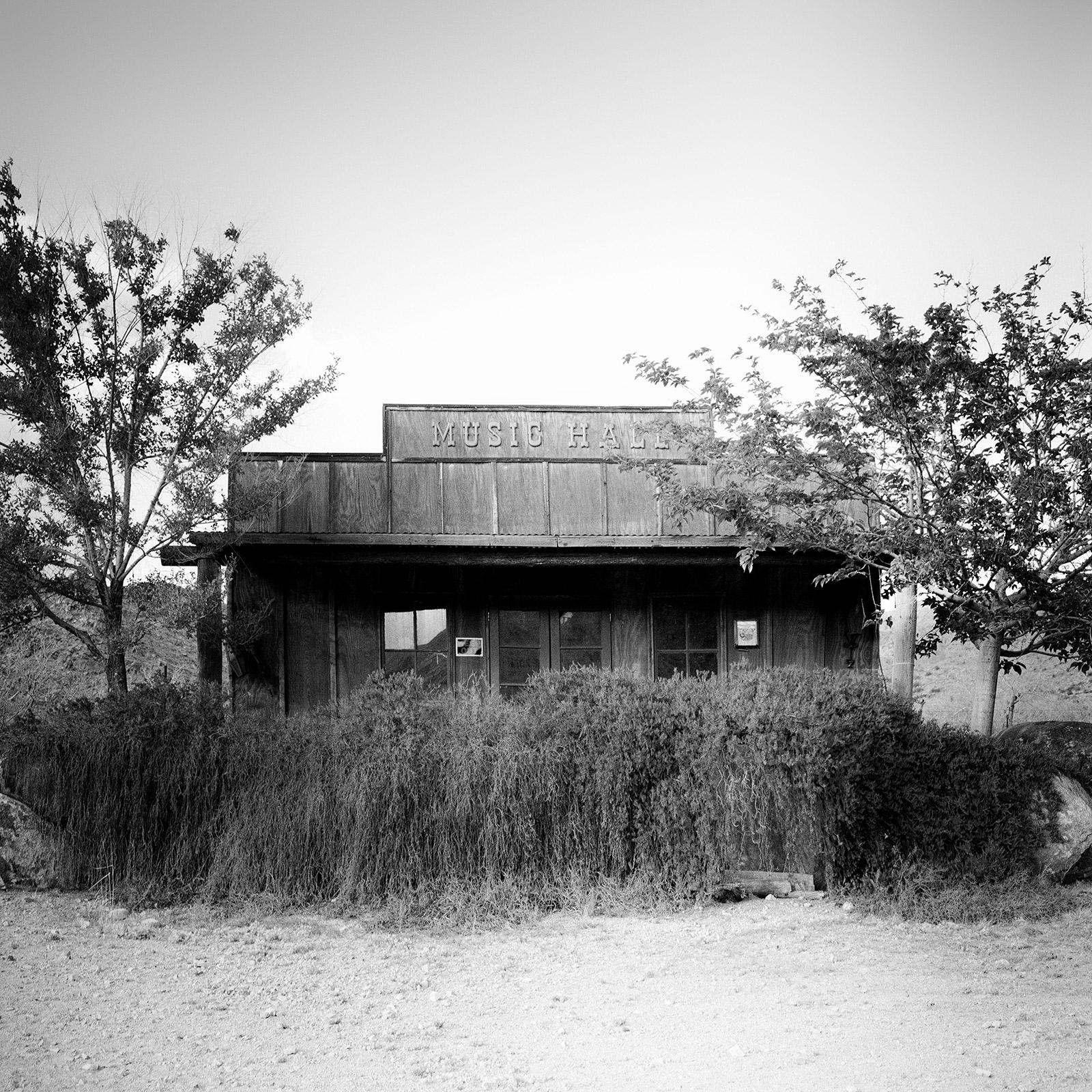 Music Hall, Arizona, Route 66, USA, black and white photography, landscape, art