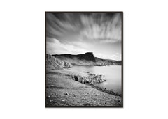 Neist Point, Isla de Sky, Escocia, fotografía artística en blanco y negro, paisaje