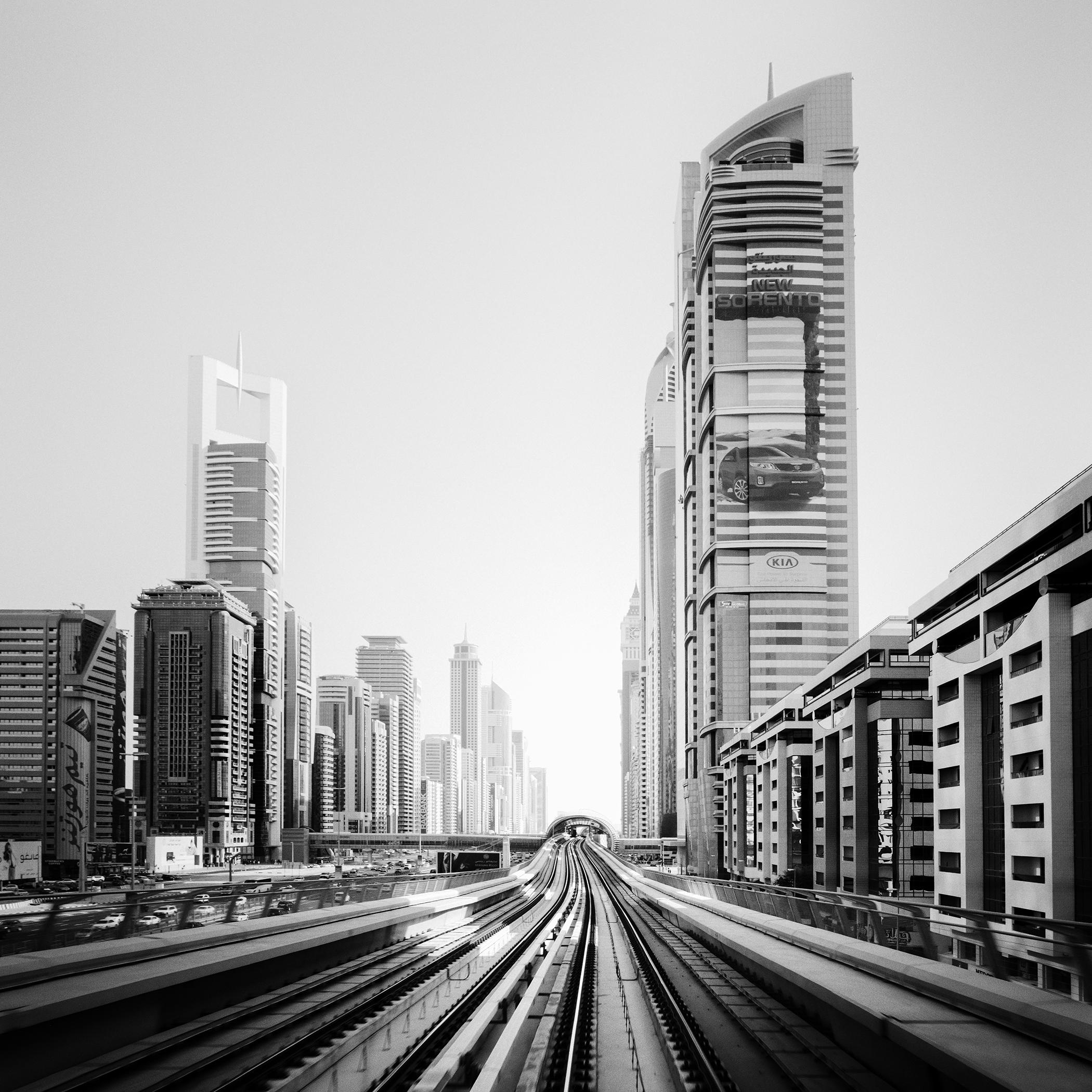 New Sorento, Dubai, Mega City, noir et blanc, photographie, paysage, beaux-arts