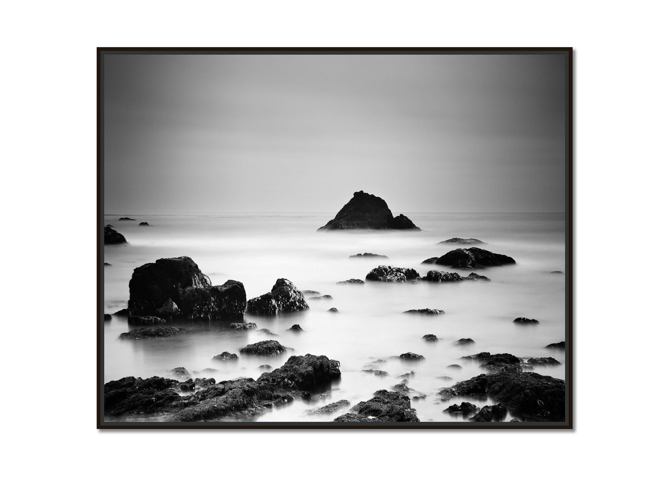 North Pacific Coast, California, USA, black and white photography, landscape - Photograph by Gerald Berghammer