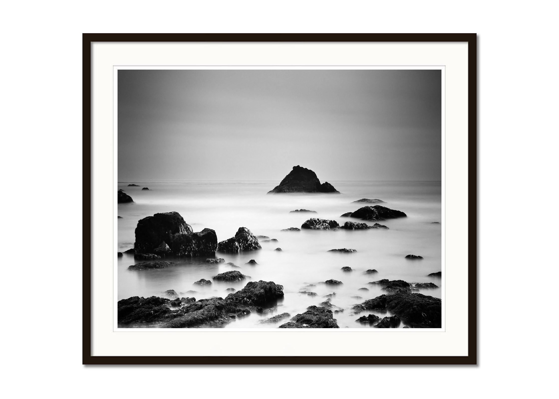North Pacific Coast, California, USA, black and white photography, landscape - Contemporary Photograph by Gerald Berghammer