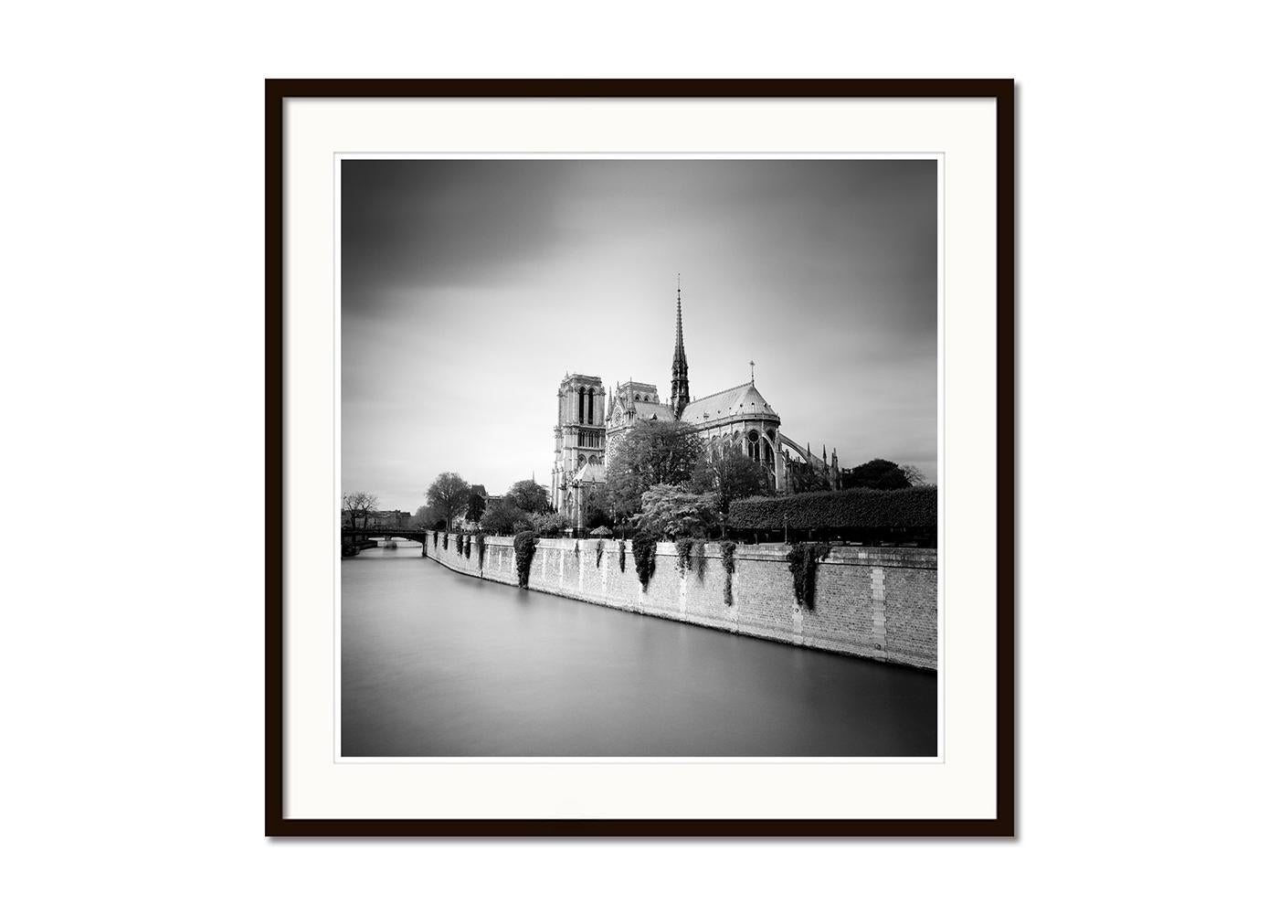 Notre Dame, Daylight, Paris, black and white photograph, architecture, limited - Contemporary Photograph by Gerald Berghammer