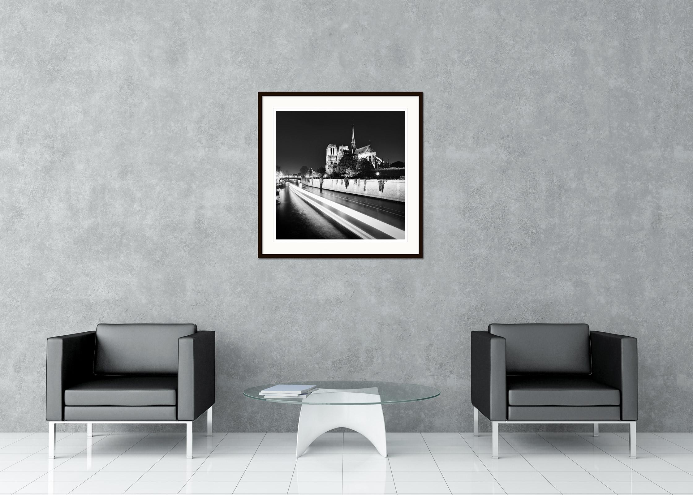 Black and White Fine Art long exposure cityscape photography. Archival pigment ink print, edition of 9. Signed, titled, dated and numbered by artist. Certificate of authenticity included. Printed with 4cm white border. 
International award winner