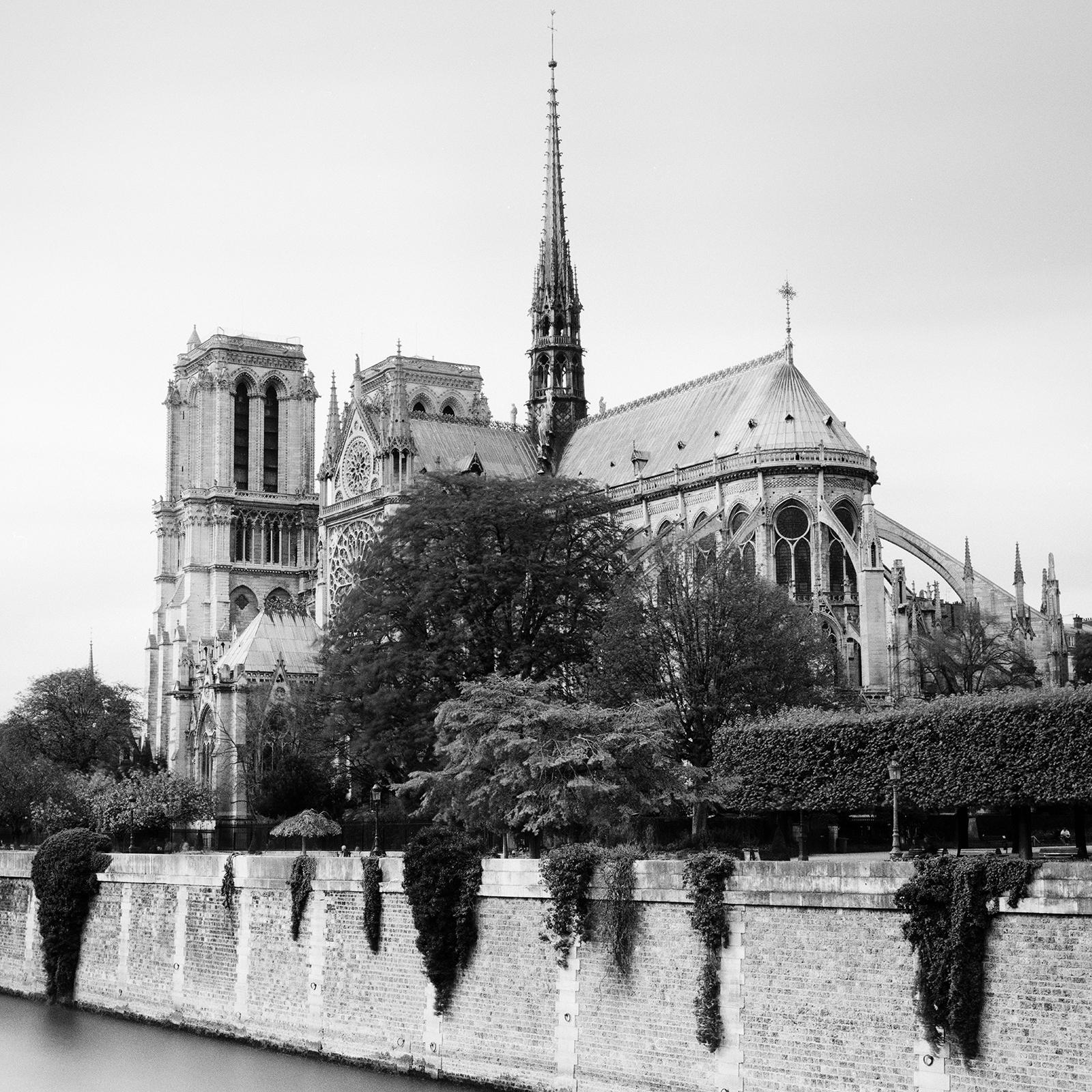 Notre Dame, Parigi, Francia, fotografia d'arte paesaggistica minimalista in bianco e nero in vendita 5