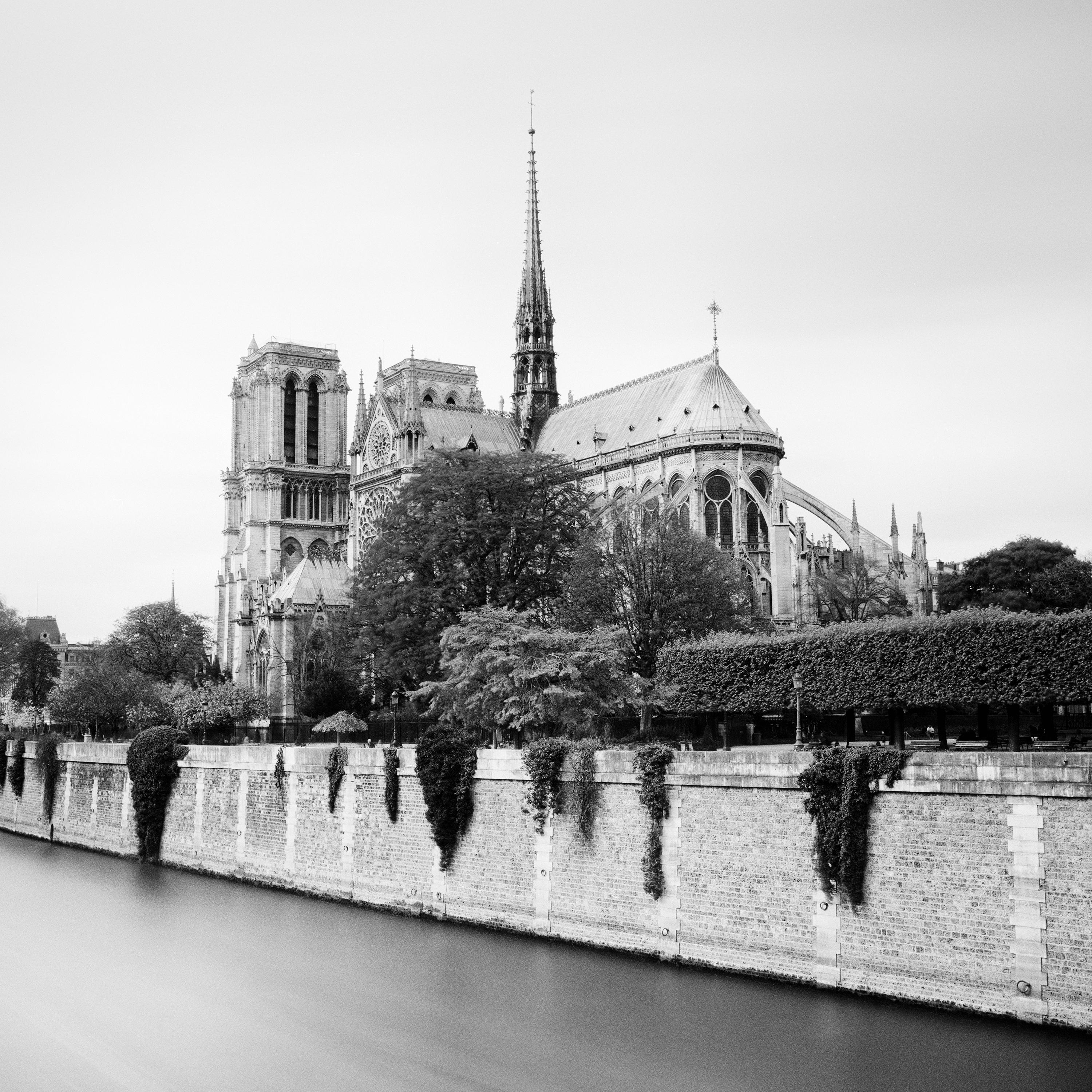 Notre Dame, Paris, Frankreich, Schwarz-Weiß- Minimalismus-Landschaftsfotografie im Angebot 3