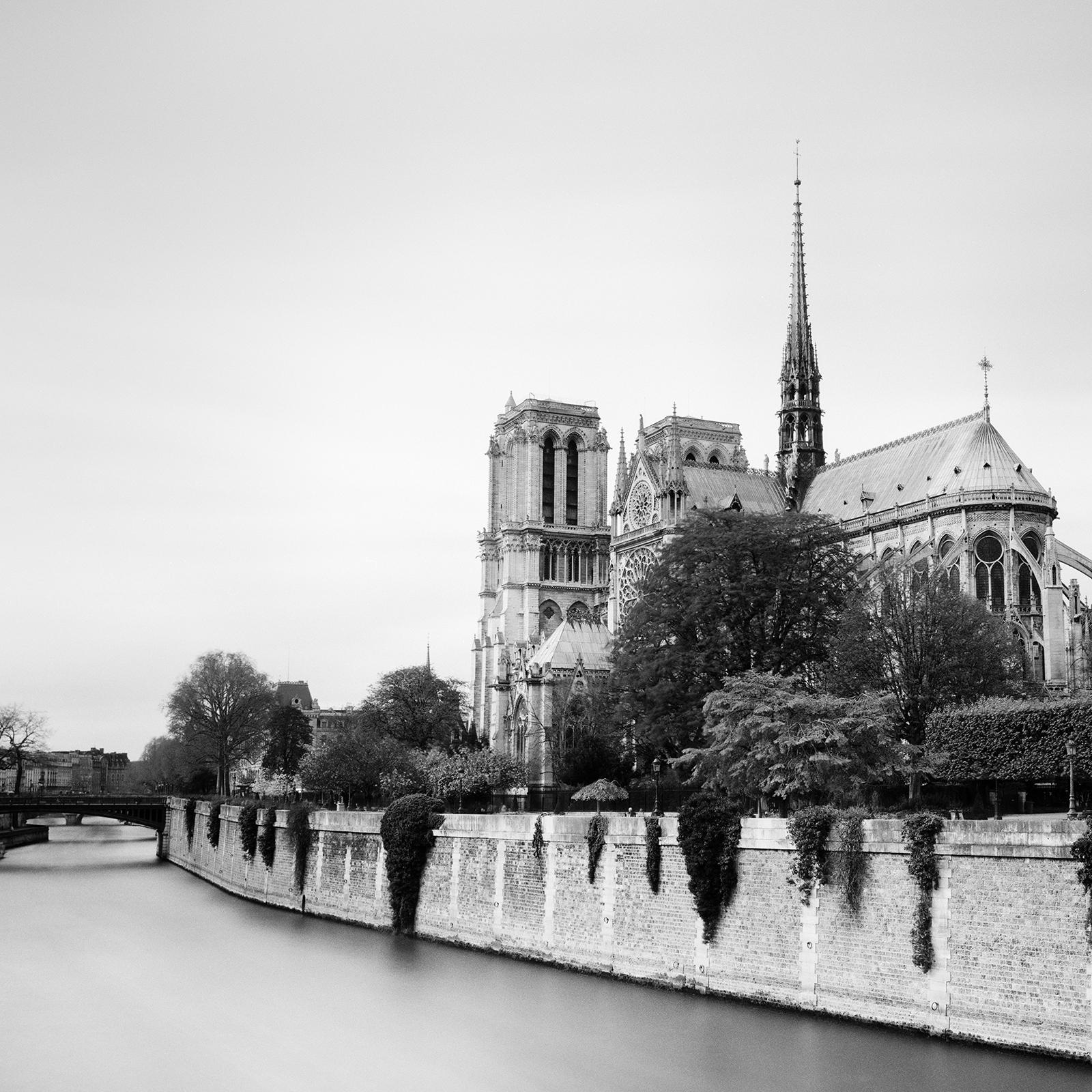 Notre Dame, Parigi, Francia, fotografia d'arte paesaggistica minimalista in bianco e nero in vendita 3