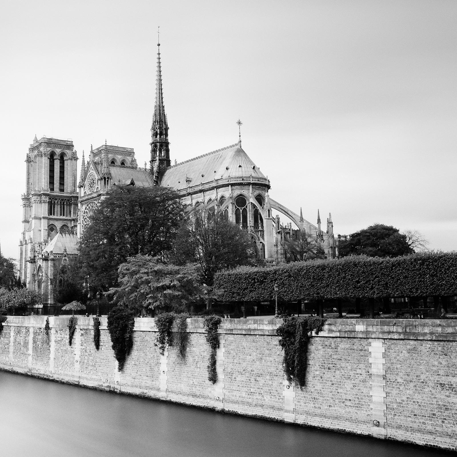 Notre Dame, Parigi, Francia, fotografia d'arte paesaggistica minimalista in bianco e nero in vendita 4