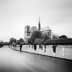 Notre Dame, Paris, France, black and white minimalism landscape art photography