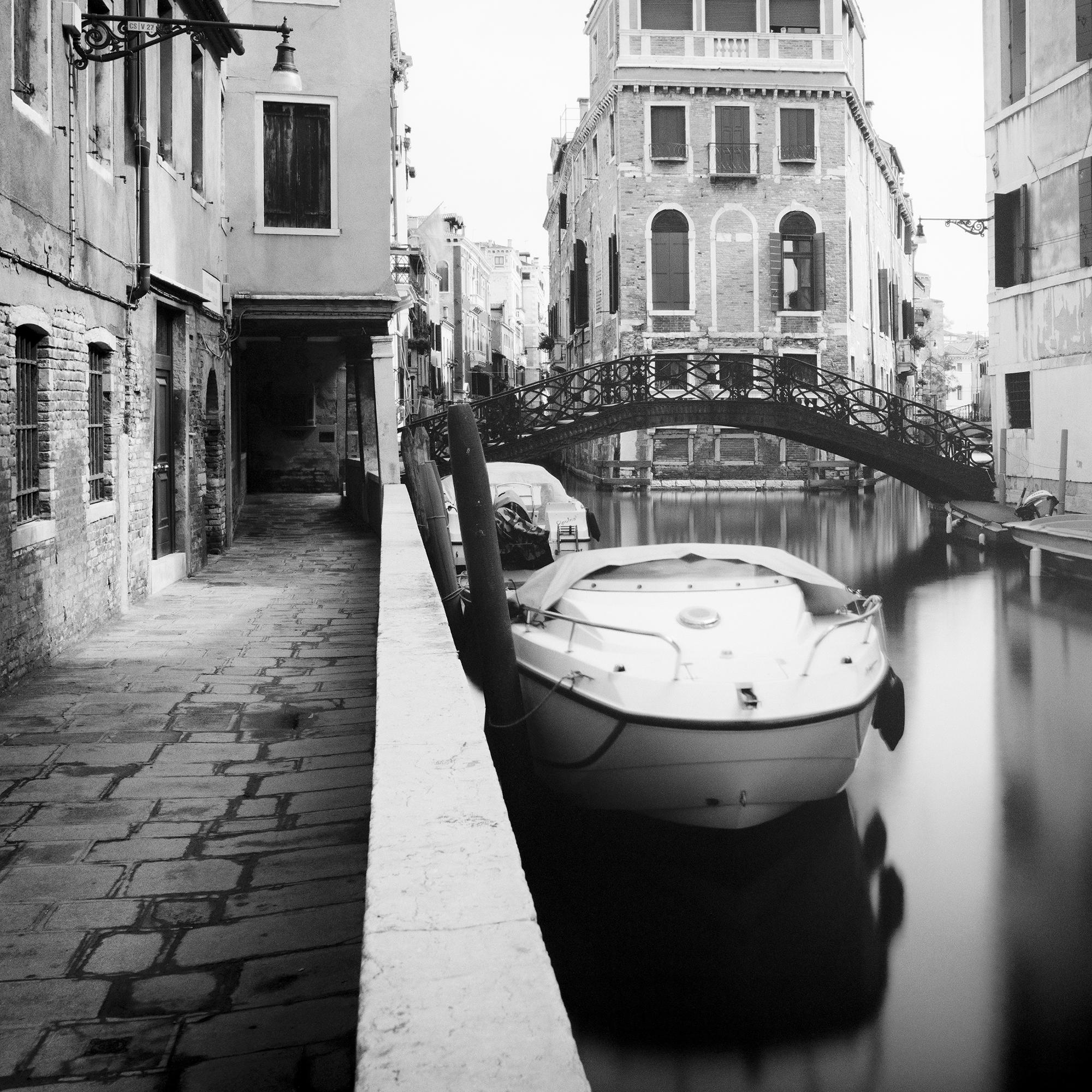 Old wrought Iron Bridge, Venice, monochrome photograph, limited edition print For Sale 3