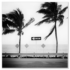 ONE WAY, Miami Beach, Florida, USA - Monochrome Photograph - Limited Edition