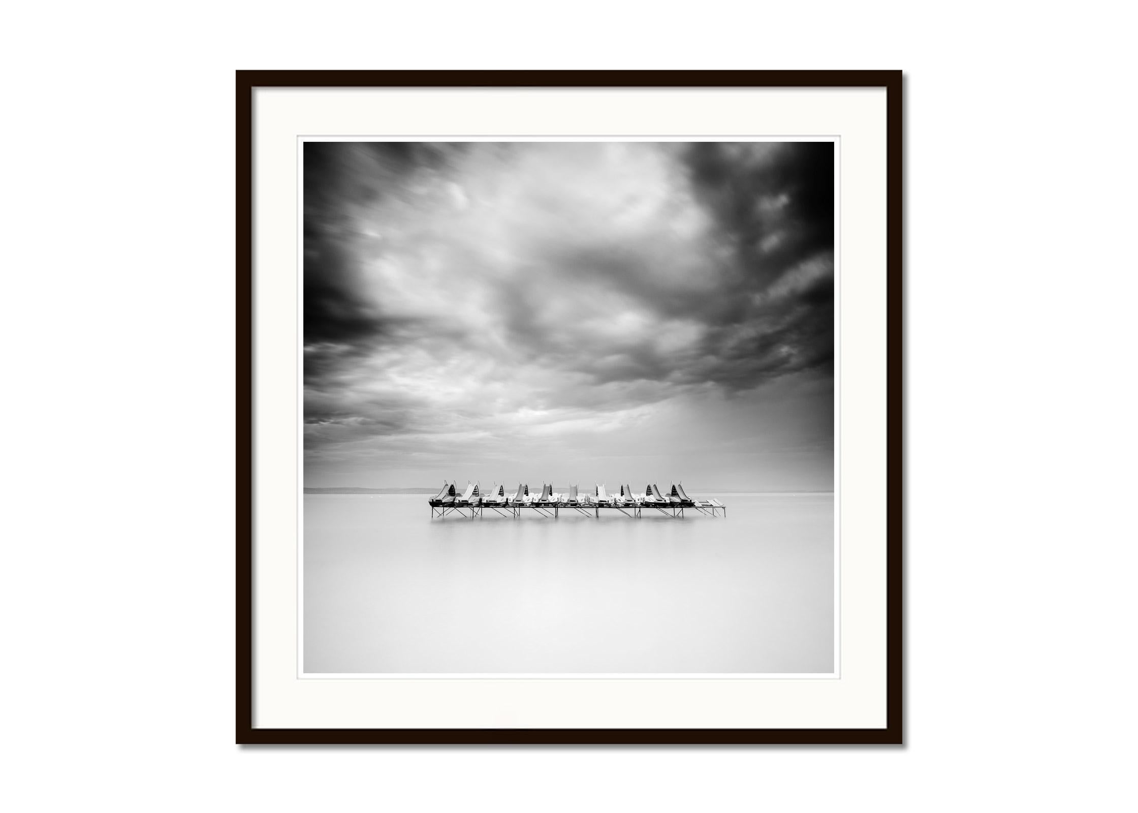 Black and white fine art long exposure waterscape - landscape photography. Archival pigment ink print, edition of 7. Signed, titled, dated and numbered by artist. Certificate of authenticity included. Printed with 4cm white border. International