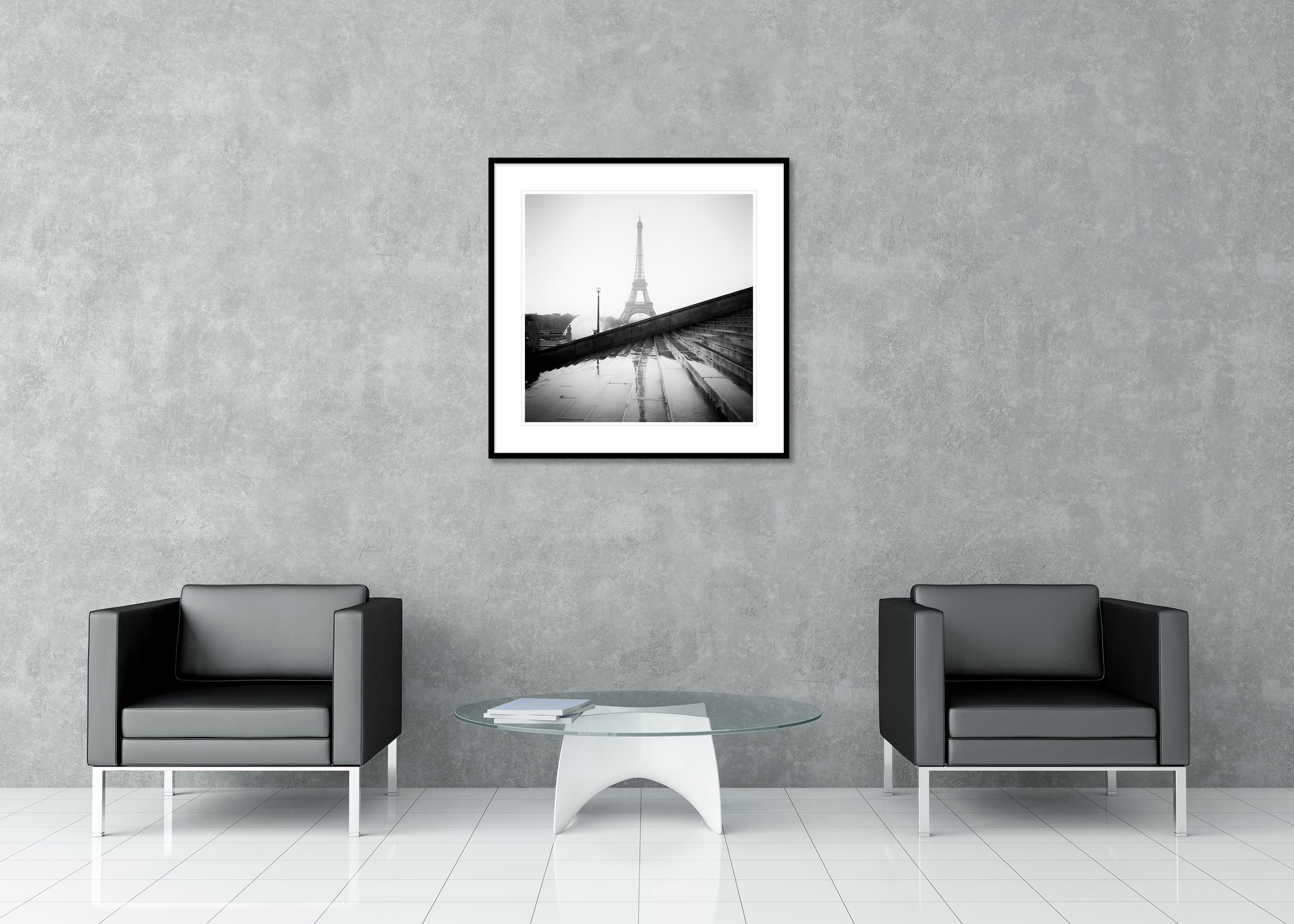 Palais de Chaillot, Tour Eiffel, Paris, photographie noir et blanc, paysage en vente 2