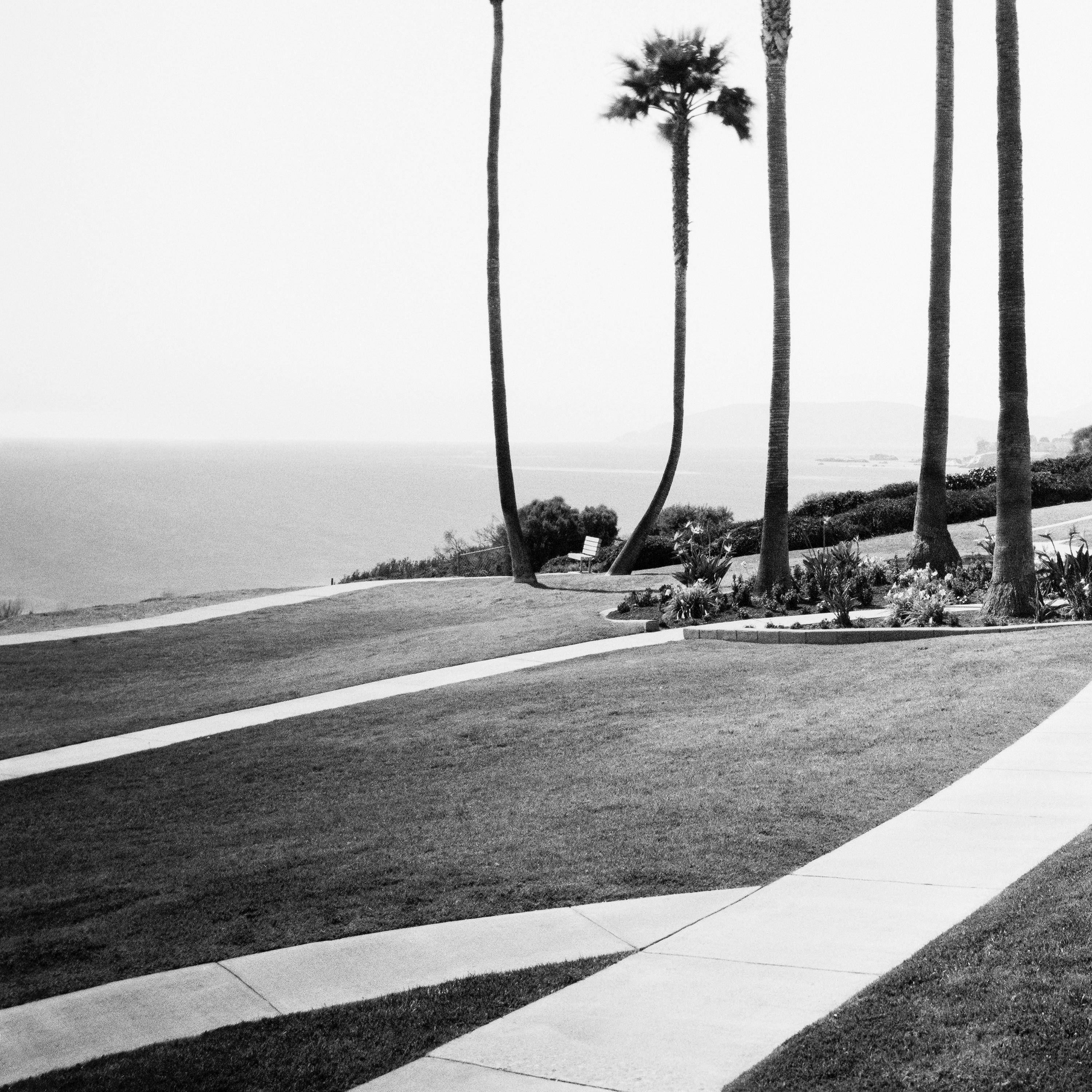 Palms Motel, Santa Barbara, USA, black and white photography, fine art landscape For Sale 4