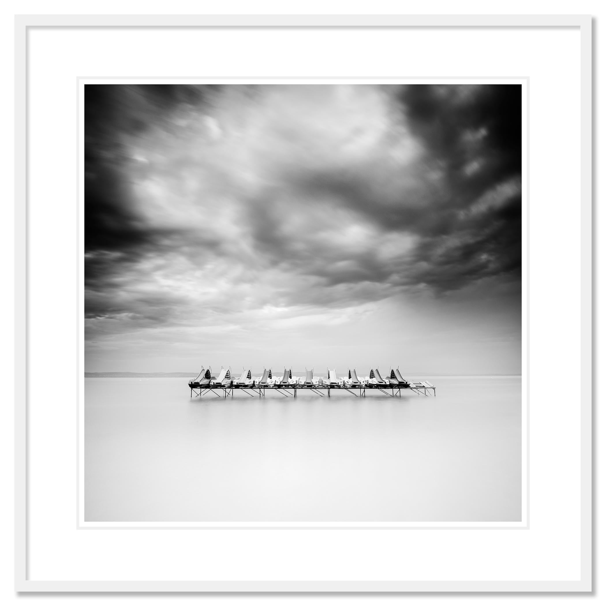 Black and white fine art long exposure waterscape - landscape photography. Archival pigment ink print, edition of 7. Signed, titled, dated and numbered by artist. Certificate of authenticity included. Printed with 4cm white border. International