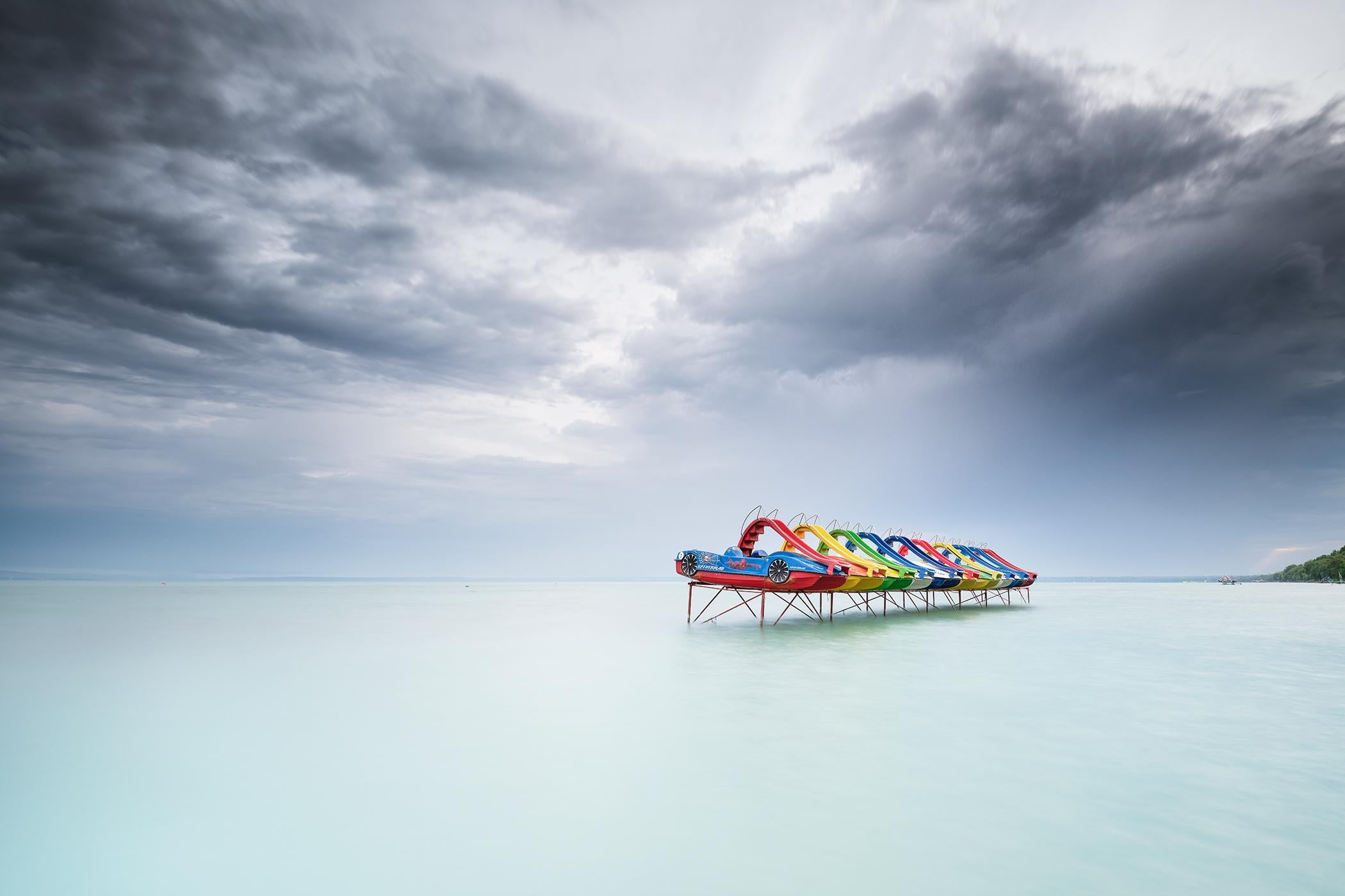 Paddelboot Plattensee Ungarn Farbfotografie Landschaft limitierte Auflage