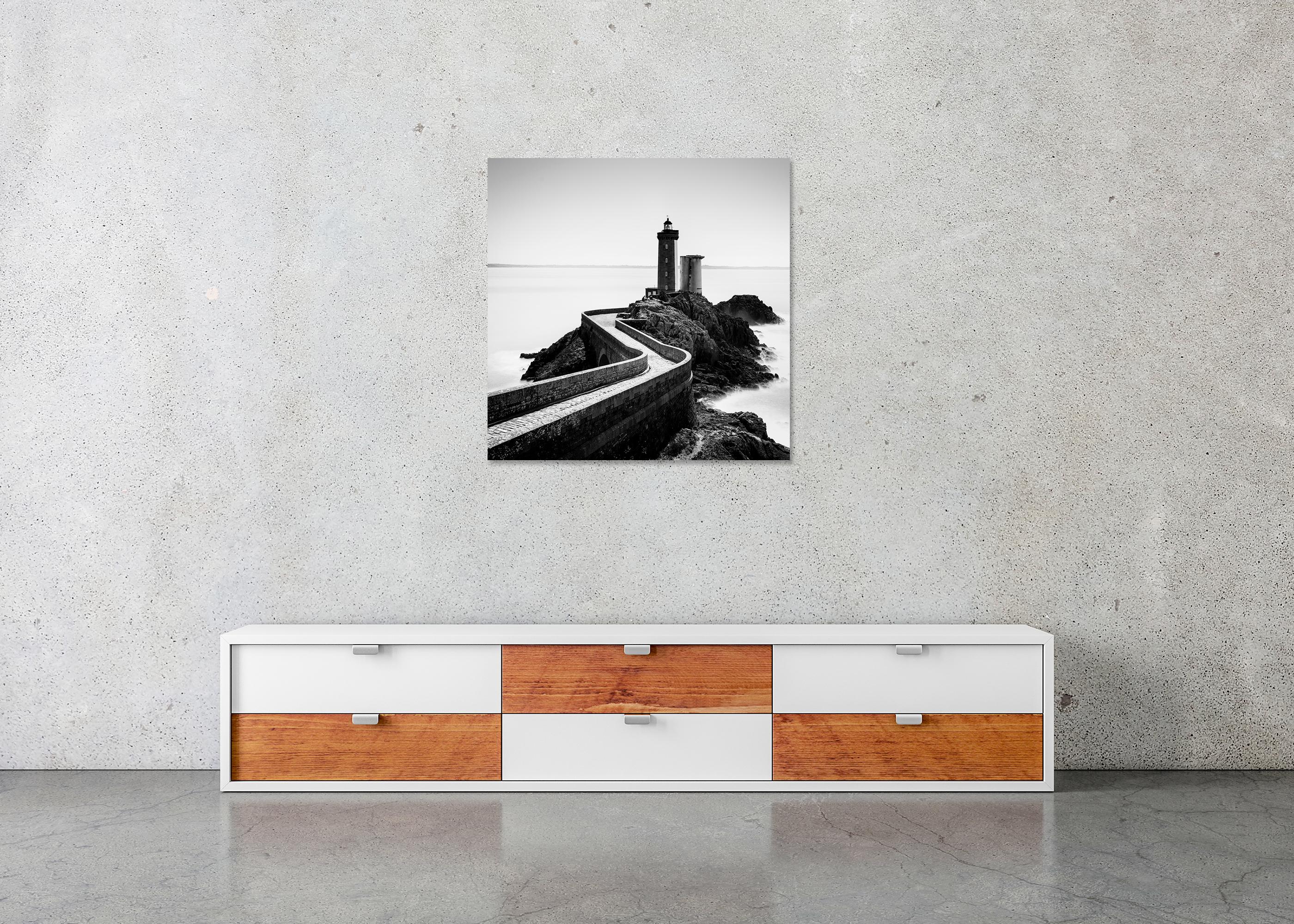 Faro di Petit Minou, fotografia in bianco e nero, paesaggio marino, edizione limitata in vendita 4