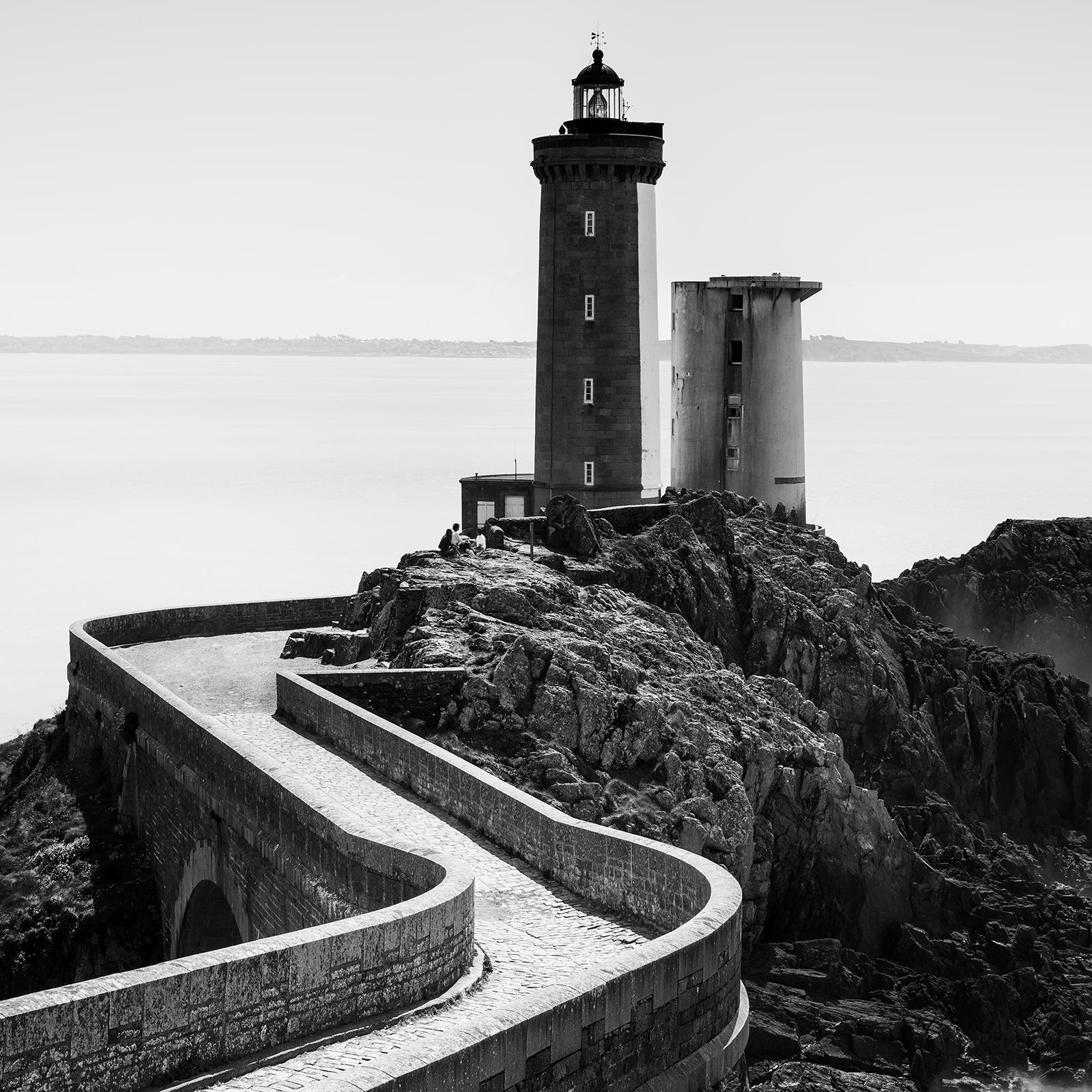 Petit Minou Lighthouse, Brittany, France, black & white waterscape photography  For Sale 4
