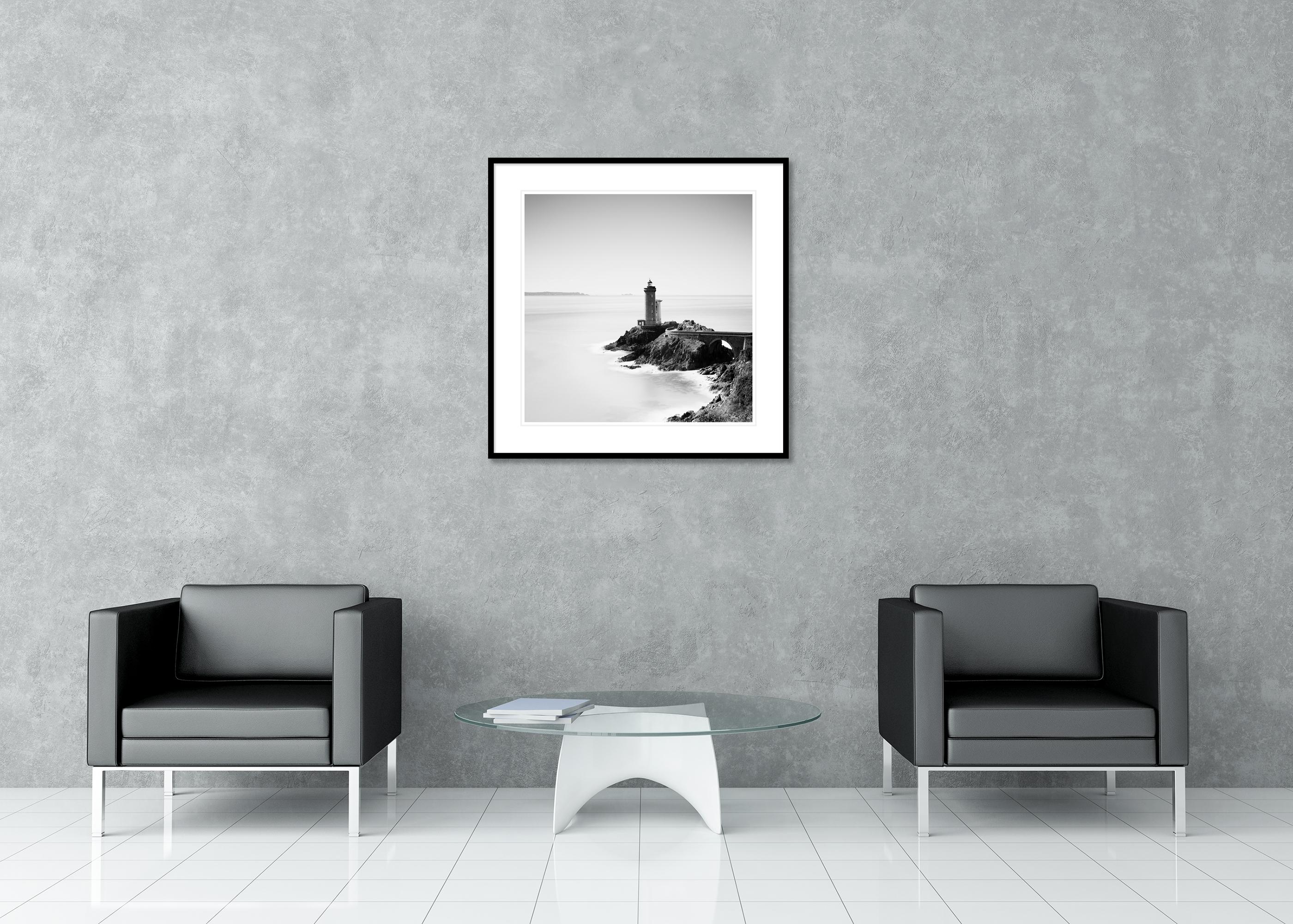 Phare du Petit Minou, France, photographie noir et blanc, paysage en vente 1