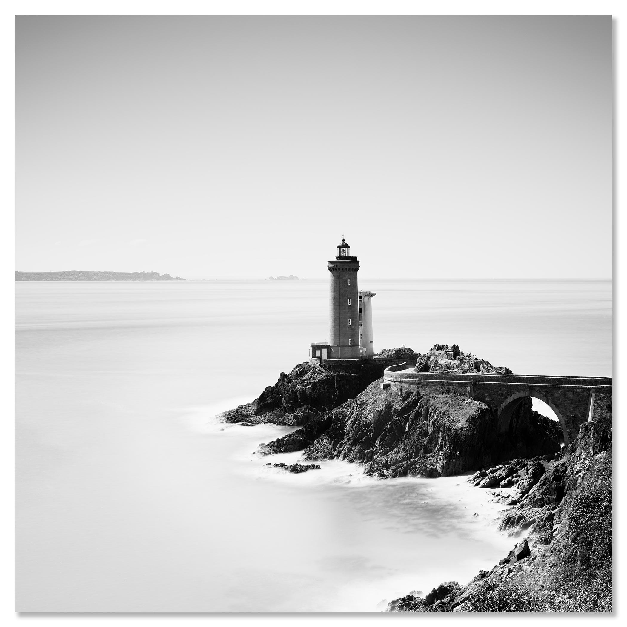 Phare du Petit Minou, France, photographie noir et blanc, paysage en vente 2