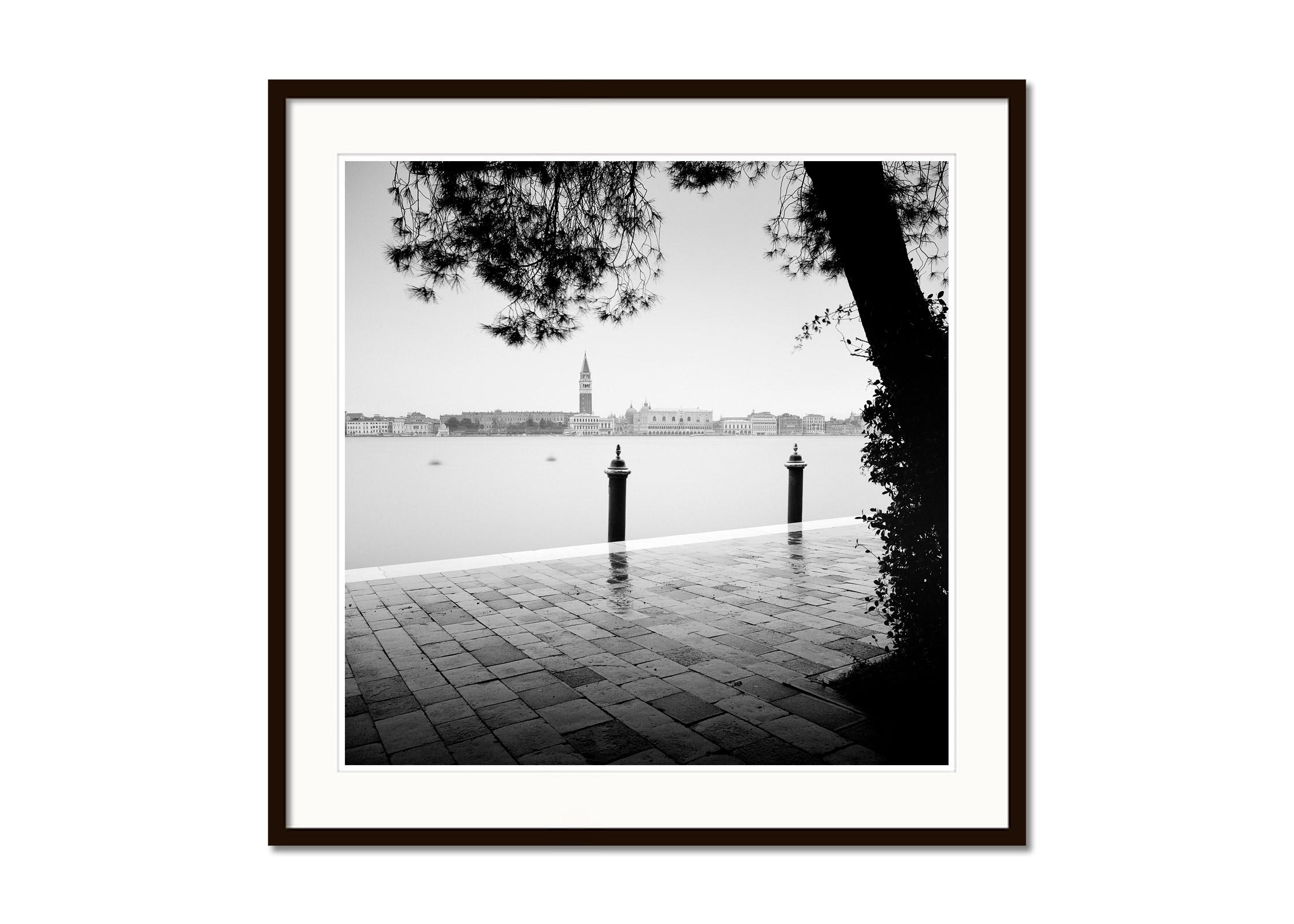 Piazza San Marco, Venice, Canal Grande, black and white photography, landscape - Contemporary Photograph by Gerald Berghammer