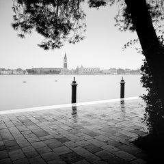 Piazza San Marco, Venise, Canal Grande, photographie noir et blanc, paysage