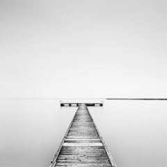 Pier, foggy morning, minimalist black white, photography, fine art landscape