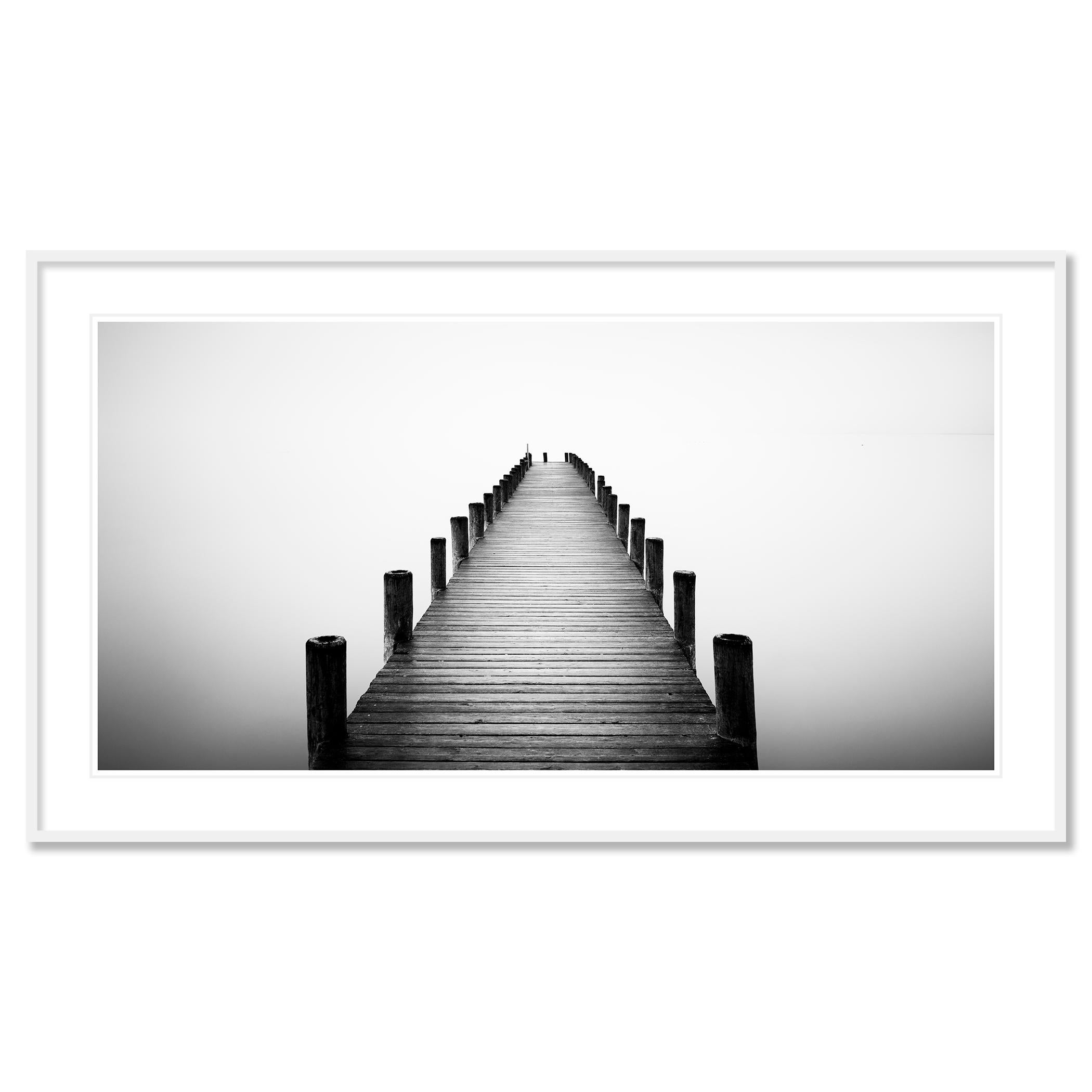 Photographie d'art en noir et blanc, longue exposition, paysage aquatique - paysage. Tirage à l'encre pigmentaire d'archives faisant partie d'une édition limitée à 7 exemplaires. Tous les tirages de Gerald Berghammer sont réalisés sur commande en