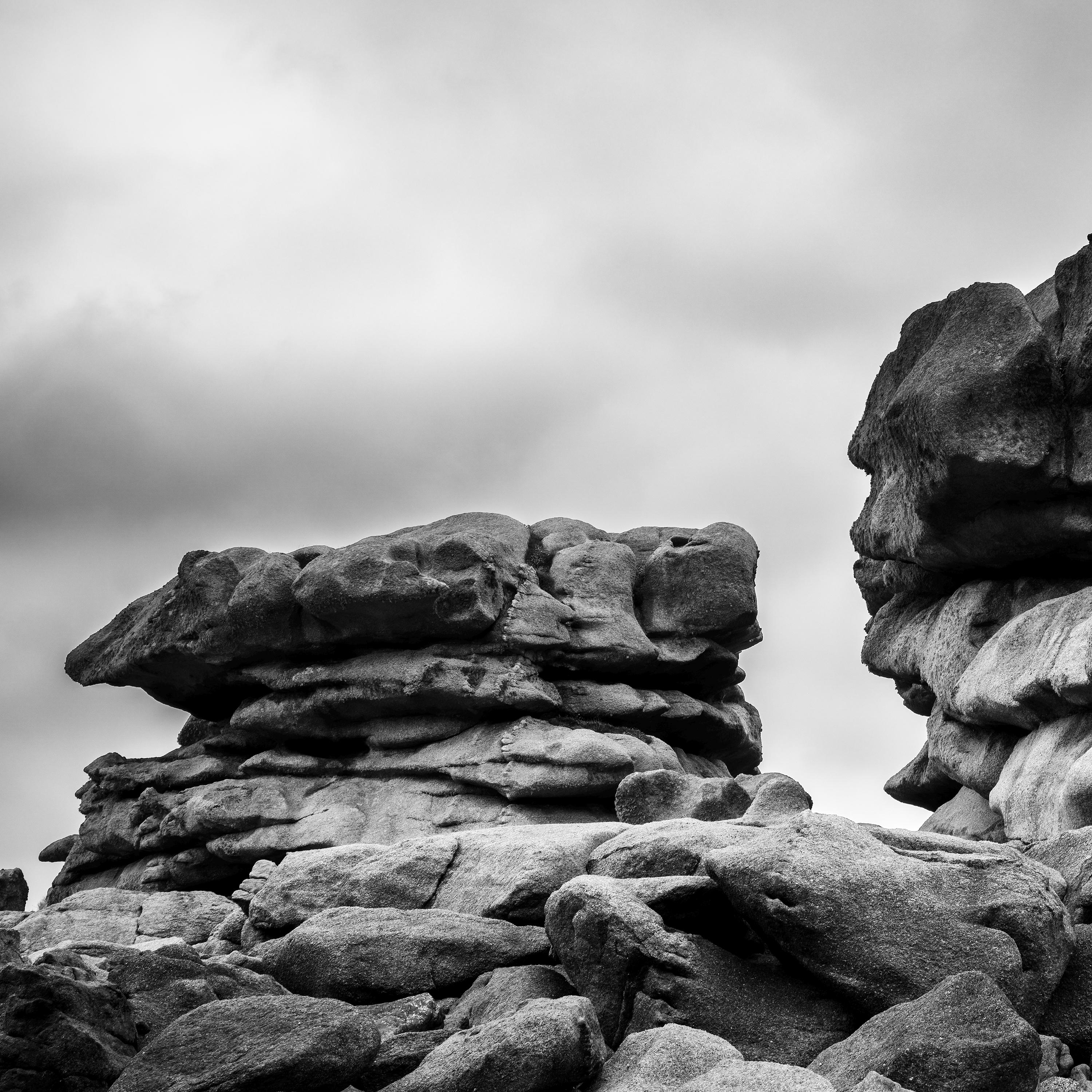 Pink Granite Coast, panorama, giant rock, France, fine art landscape photography For Sale 2