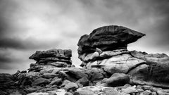 Coast Granite Rose, panorama, roche géante, France, photographie de paysage d'art
