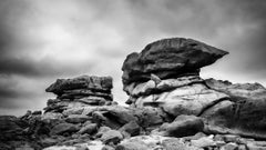 Pink Granite Coast, panorama, giant rock, France, fine art landscape photography