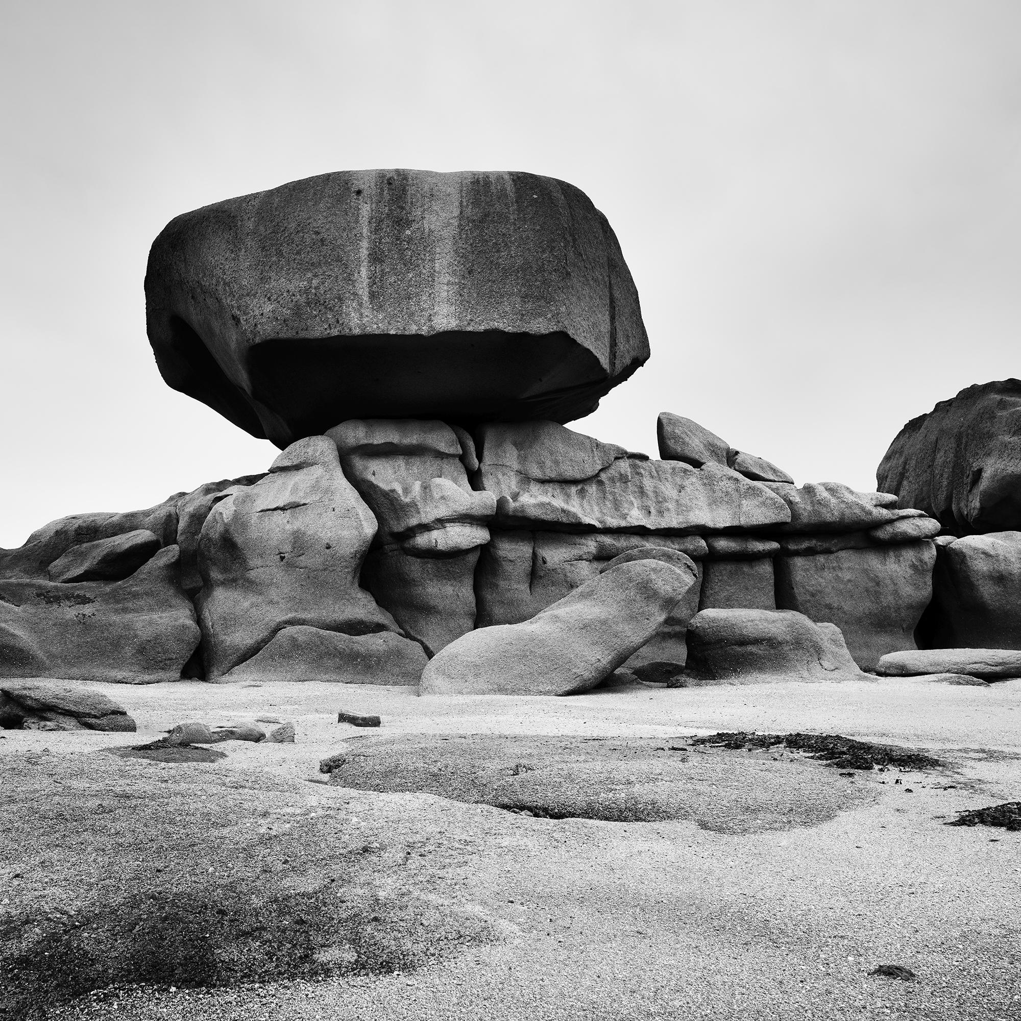 Pink Granite Coast, Rock, monochrome photograph, limited edition landscape print For Sale 6