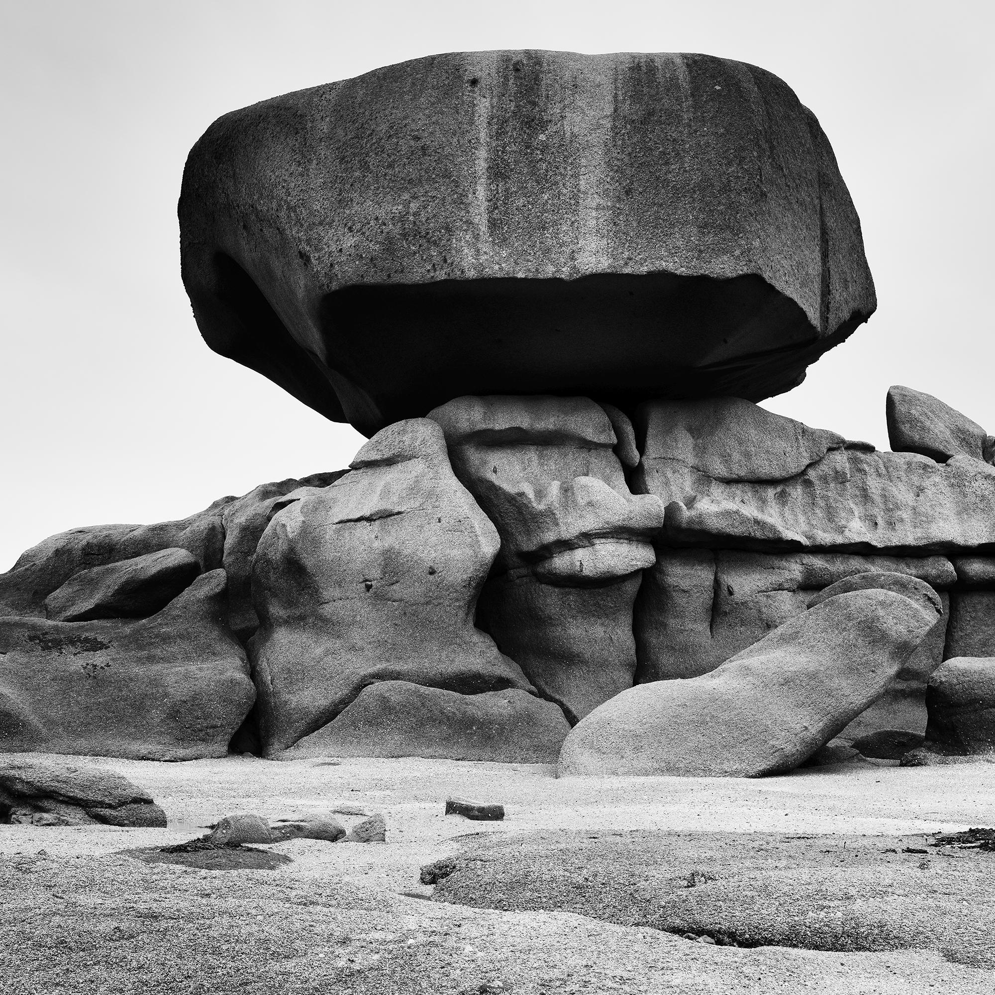 Pink Granite Coast, Rock, monochrome photograph, limited edition landscape print For Sale 7