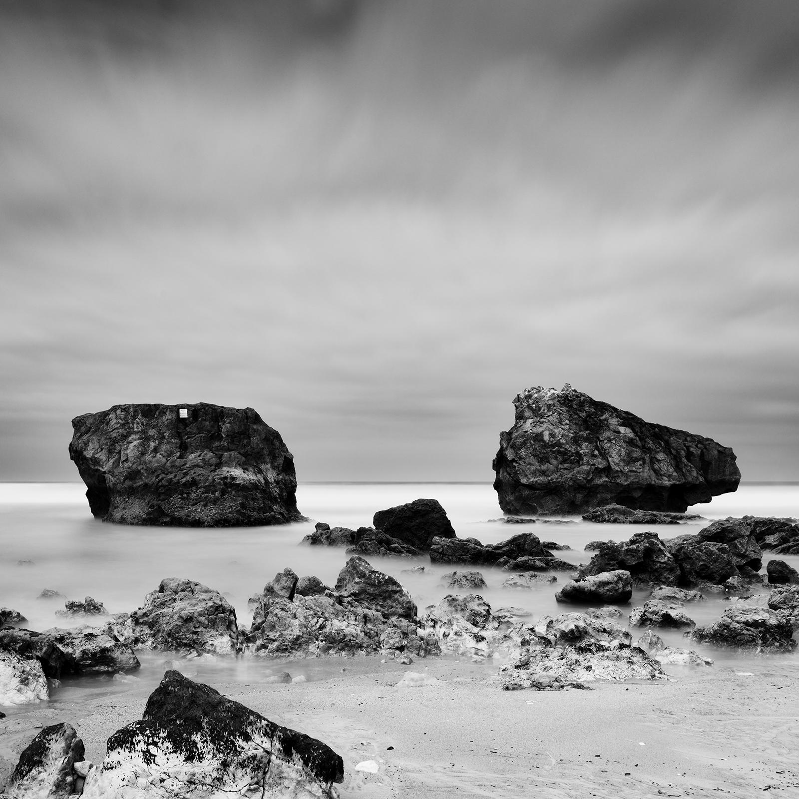 Point de vue Panorama, Giant Rock, black and white landscape photograph, limited For Sale 5
