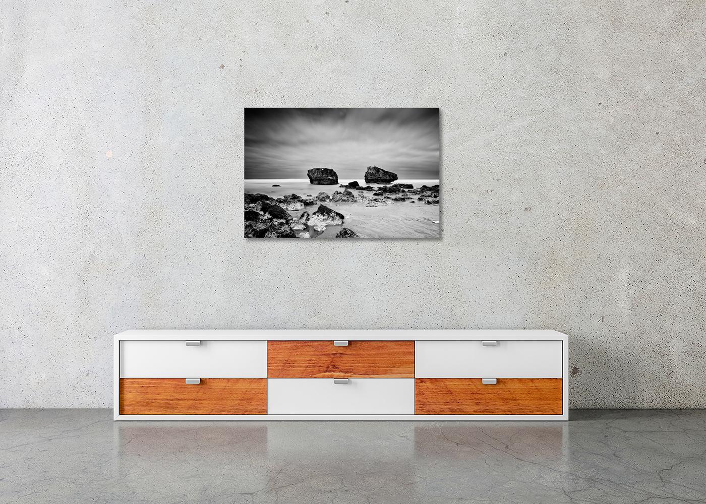 Point de vue Panorama, Giant Rock, black and white landscape photograph, limited For Sale 2