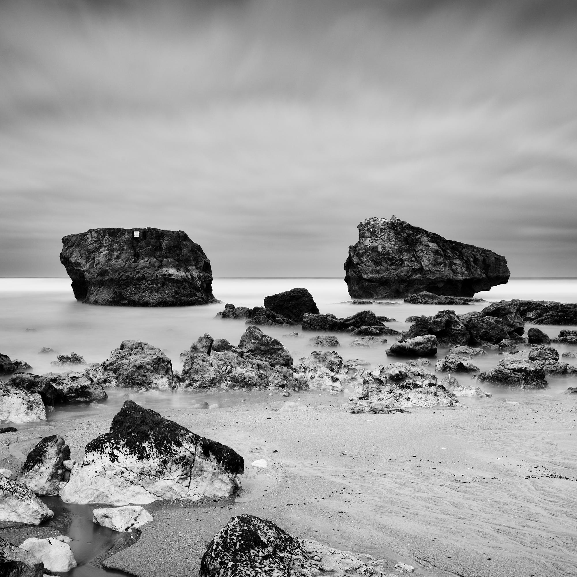 Point de vue Panorama, giant rock, France, black and white landscape photography For Sale 4