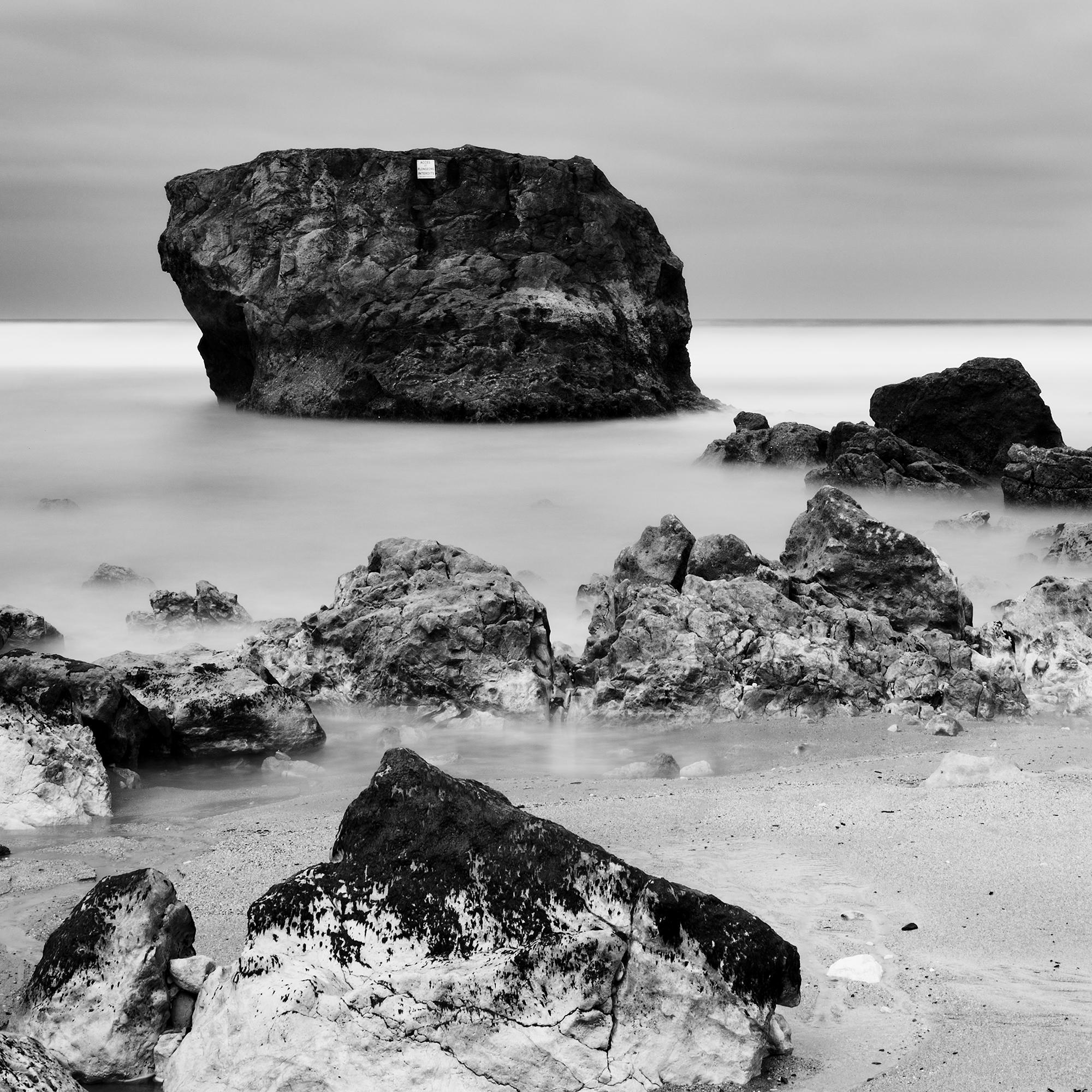 Point de vue Panorama, giant rock, France, black and white landscape photography For Sale 5