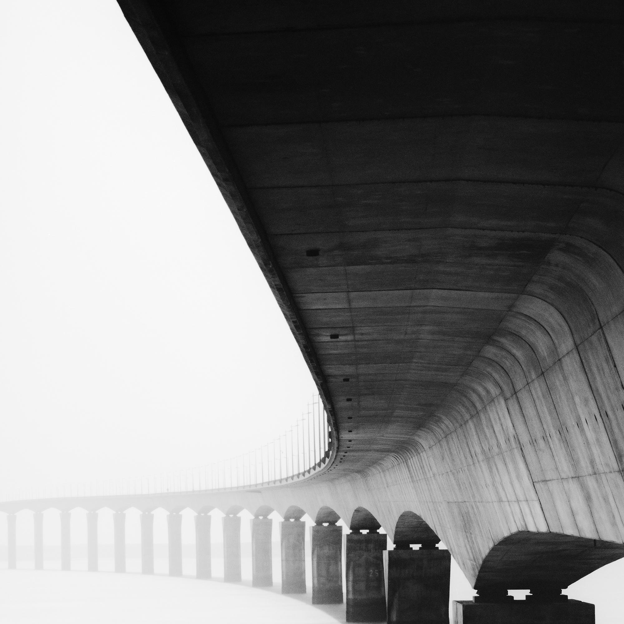 Pont de Ile de Re Bridge, black and white photograph, limited edition, landscape For Sale 6