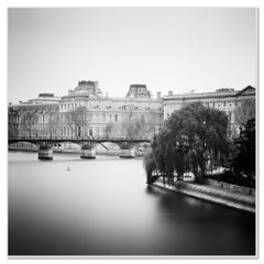 Pont Neuf Paris France, black and white photography landscape fine art print