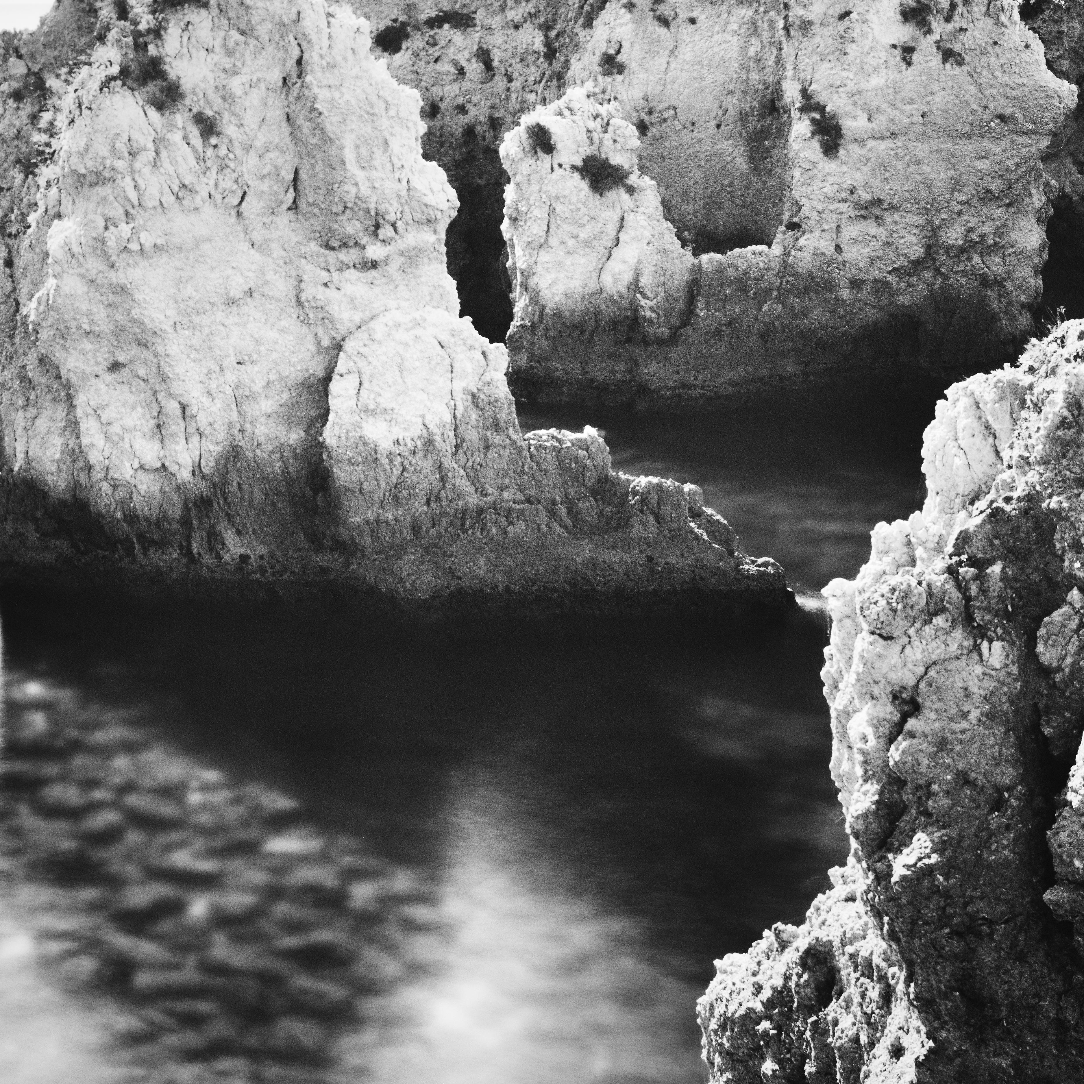 Ponta Da Piedade, Portugal, black and white photography, fine art, landscape For Sale 4