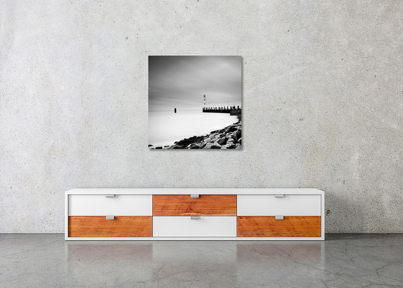 Port List, Sylt, Nordsee, monochrome Fotografie, limitierte Auflage, Landschaft im Angebot 1