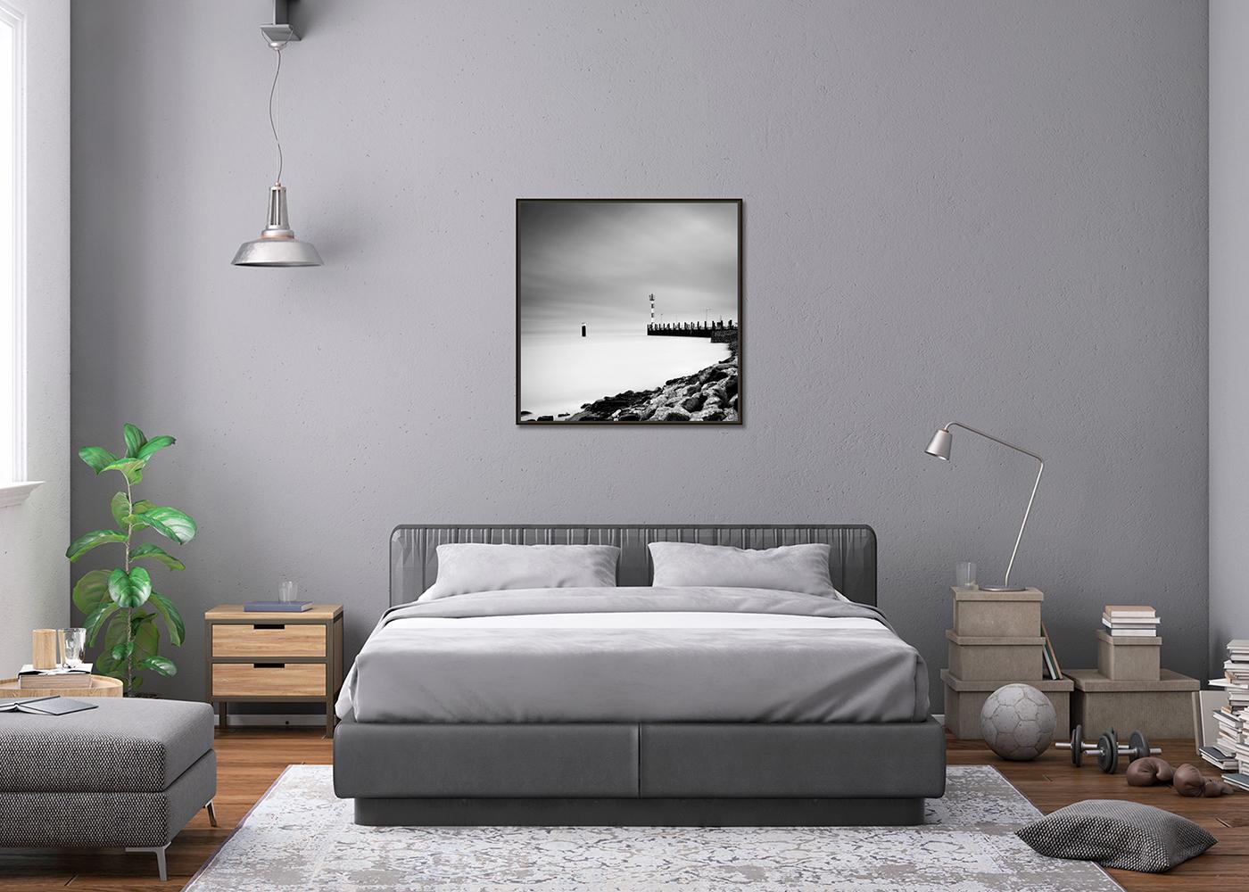 Port List, Sylt, Nordsee, monochrome Fotografie, limitierte Auflage, Landschaft im Angebot 2