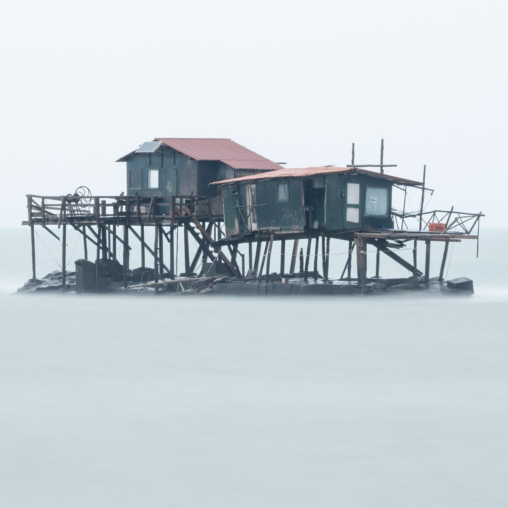 Retoni, Fishermans hut in the middle of nowhere - panorama color photography For Sale 7