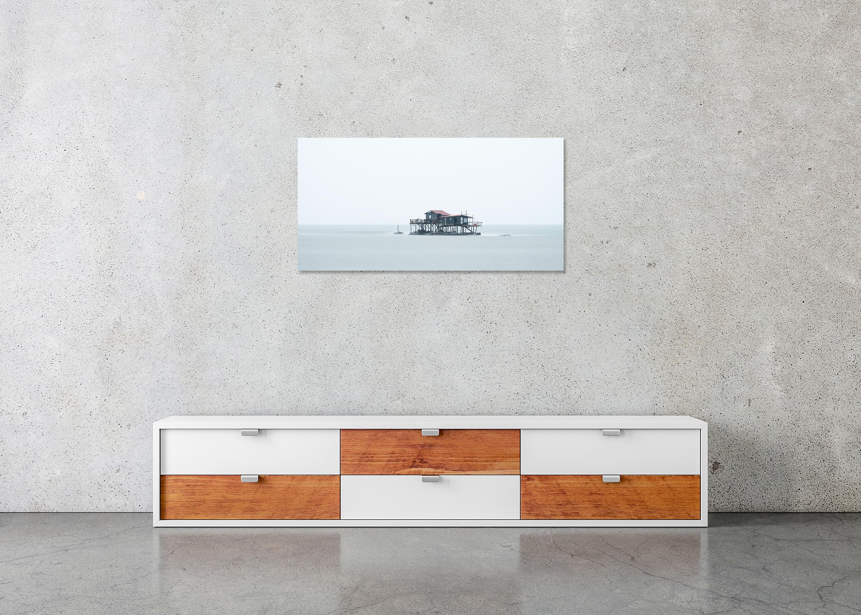 Retoni, Fishermans hut in the middle of nowhere - panorama color photography For Sale 4