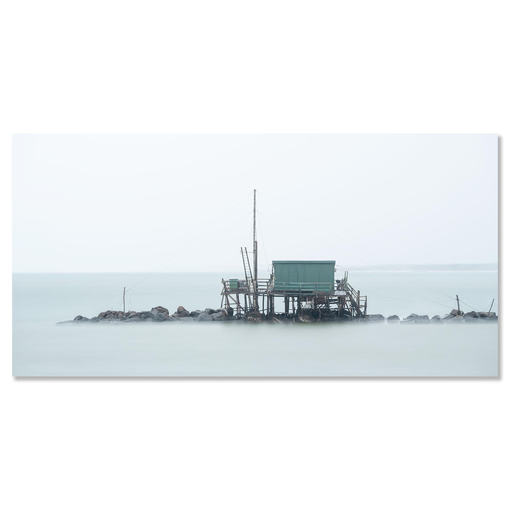 Retoni, seascape, fishing hut, panorama - large color photography, seascape For Sale 3