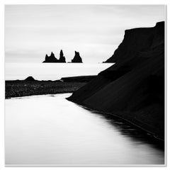 Reynisdrangar, schwarzer Strand, Island, Langzeitbelichtung Landschaftsfotografie