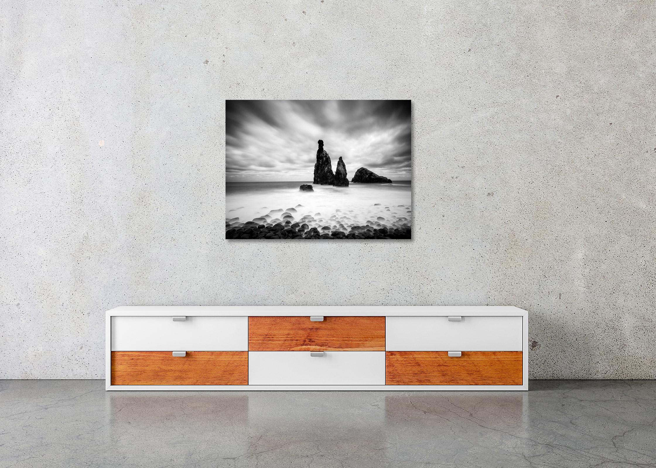 Ribeira da Janela, Portugal, noir et blanc, beaux-arts, photographie, paysage en vente 2