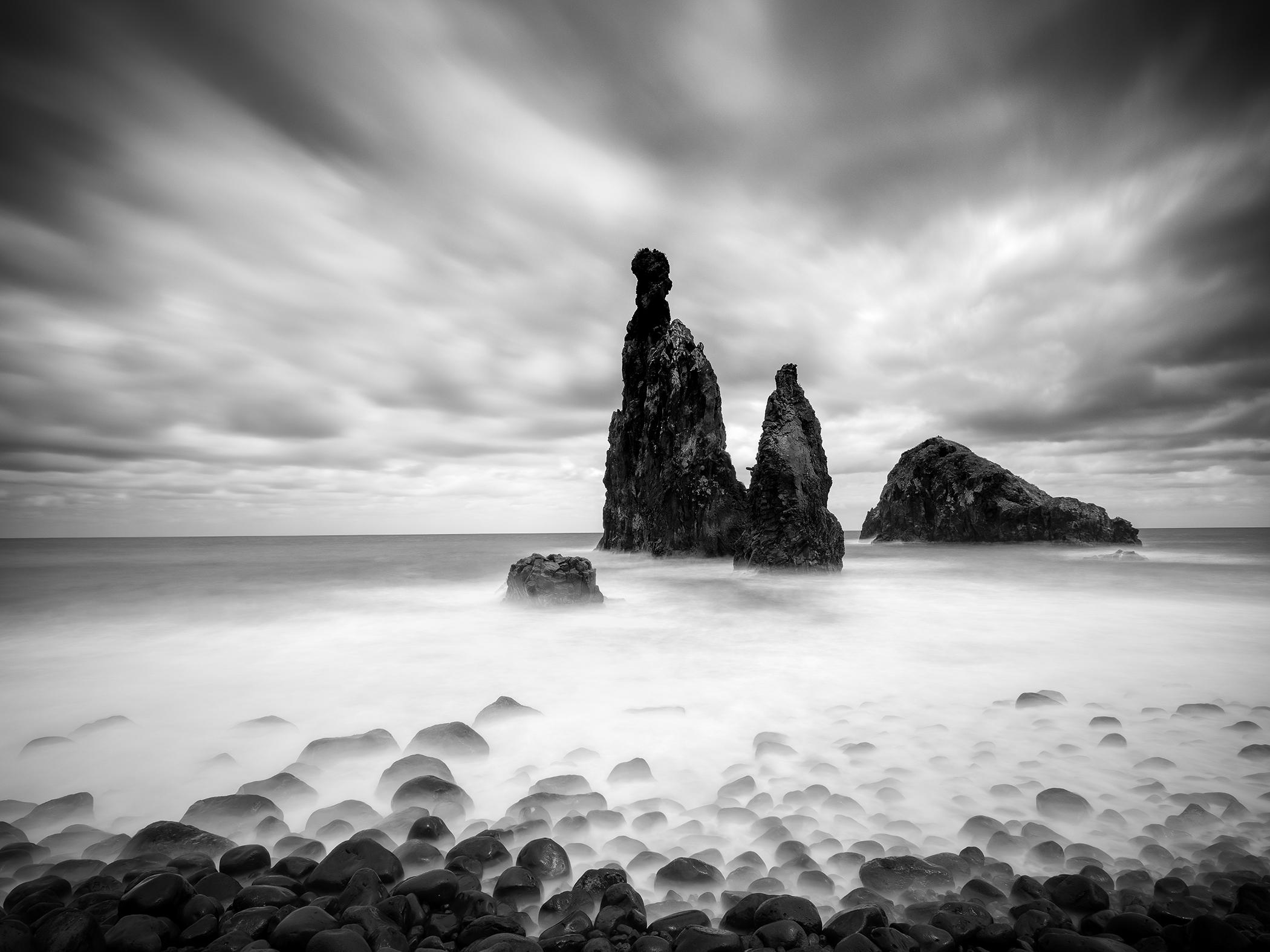 Ribeira da Janela, Portugal, noir et blanc, beaux-arts, photographie, paysage