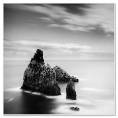 Ribeira da Janela Rocks — Atmospheric Black-and-White Coastal Photograph