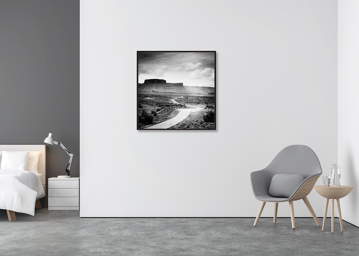 Camino a ninguna parte, Valle de la Muerte, EE.UU., Paisaje monocromo, Fotografía, Limitada - Photograph Contemporáneo de Gerald Berghammer